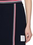  - THOM BROWNE - RWB Stripe Trim Classic Piqué Wrap Skirt