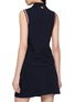 Back View - Click To Enlarge - THOM BROWNE - Sleeveless RWB Trim Piqué Shirt