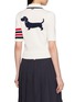 Back View - Click To Enlarge - THOM BROWNE - Hector Intarsia 4-Bar Jersey Stitch Cotton Polo