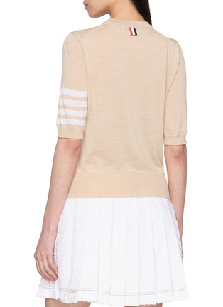 Back View - Click To Enlarge - THOM BROWNE - 4 Bar T-Shirt