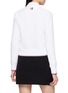 Back View - Click To Enlarge - THOM BROWNE - V-Neck Contrast Rib Trim Cotton Tweed Cardigan
