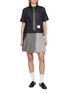 Figure View - Click To Enlarge - THOM BROWNE - Dark Wash Denim Short Sleeve Shirt