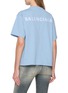 Back View - Click To Enlarge - BALENCIAGA - Back Logo Embroidered Cotton T-Shirt