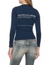 Back View - Click To Enlarge - BALENCIAGA - Long Sleeve Top Rating Graphic Cotton Top