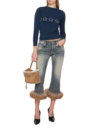 Figure View - Click To Enlarge - BALENCIAGA - Long Sleeve Top Rating Graphic Cotton Top