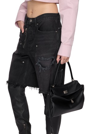 Front View - Click To Enlarge - BALENCIAGA - Small Rodeo Leather Shoulder Bag