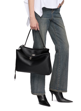 Front View - Click To Enlarge - BALENCIAGA - Medium Rodeo Leather Shoulder Bag