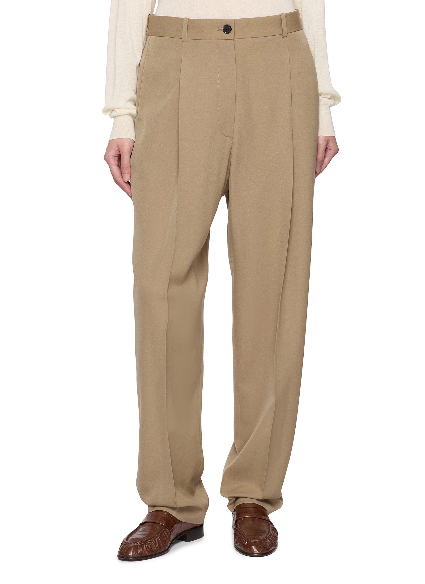 THE ROW | Gianni Pleated Wool Pants | Women | Lane Crawford