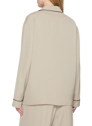 Back View - Click To Enlarge - THE ROW - Clarinda Silk Pyjama Shirt