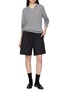 Figure View - Click To Enlarge - THE ROW - Emiliano Elasticated Drawstring Waist Cotton Shorts