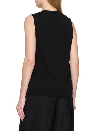 Back View - Click To Enlarge - THE ROW - Nezra Sleeveless Wool Top