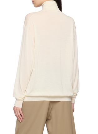Back View - Click To Enlarge - THE ROW - Nabari Turtleneck Cashmere Top