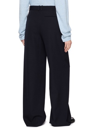 Back View - Click To Enlarge - THE ROW - Dender Wide Leg Wool Pants