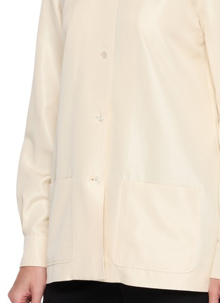  - THE ROW - Lucetta Patch Pocket Silk Shirt