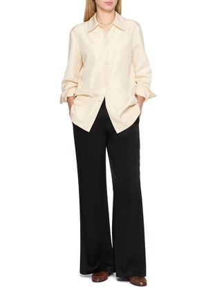 Figure View - Click To Enlarge - THE ROW - Lucetta Patch Pocket Silk Shirt