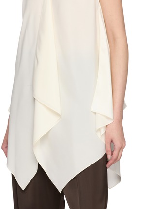  - THE ROW - Levon Sleeveless Draped Silk Top