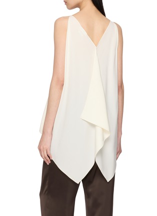 Back View - Click To Enlarge - THE ROW - Levon Sleeveless Draped Silk Top