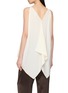 Back View - Click To Enlarge - THE ROW - Levon Sleeveless Draped Silk Top