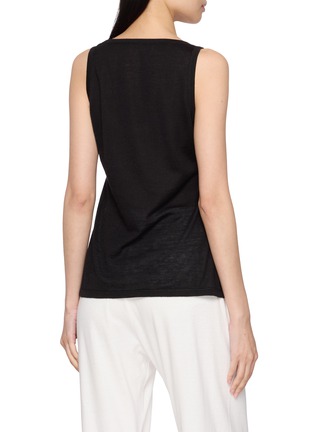 Back View - Click To Enlarge - THE ROW - Ninah Cashmere Silk Linen Tank Top