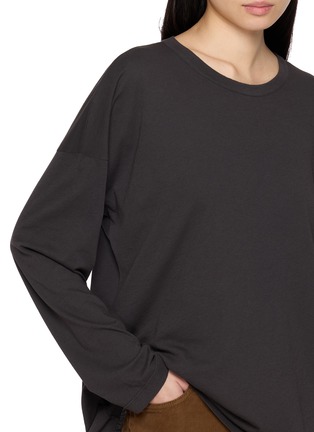  - THE ROW - Floris Long Sleeve Cotton Top