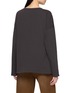 Back View - Click To Enlarge - THE ROW - Floris Long Sleeve Cotton Top