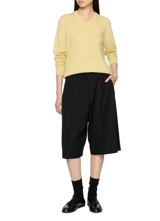 Figure View - Click To Enlarge - THE ROW - Kalyan Relaxed Wool Shorts