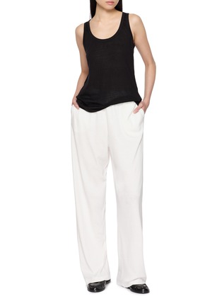 Figure View - Click To Enlarge - THE ROW - Kohana Elasticated Waist Cotton Pants