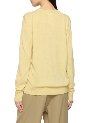 Back View - Click To Enlarge - THE ROW - Nian V-Neck Cashmere Top