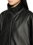 Detail View - Click To Enlarge - THE ROW - Cassandre High Neck Leather Coat