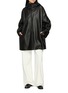 Figure View - Click To Enlarge - THE ROW - Cassandre High Neck Leather Coat
