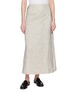 THE ROW Blum Side Slit Linen Silk Skirt
