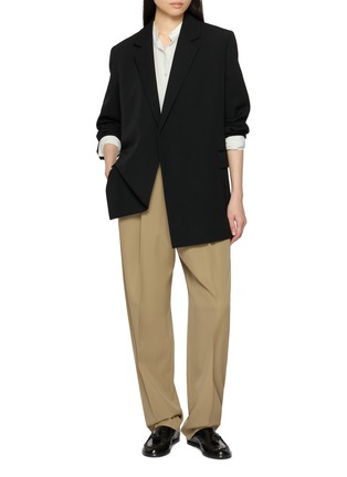 Figure View - Click To Enlarge - THE ROW - Devlin Single Breasted Wool Blazer