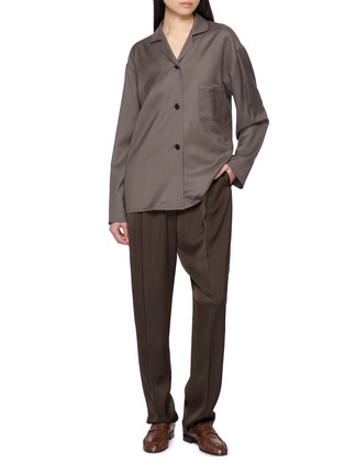 Figure View - Click To Enlarge - THE ROW - Janine Cashmere Shirt