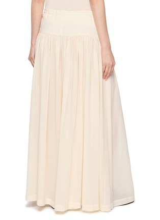Back View - Click To Enlarge - THE ROW - Berenice Fluid Wide Leg Cotton Pants