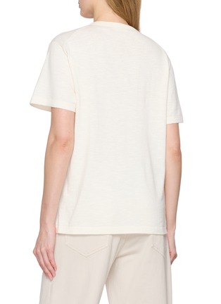 Back View - Click To Enlarge - THE ROW - Narlan Cotton Linen T-Shirt