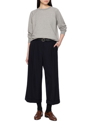 Figure View - Click To Enlarge - THE ROW - Eulalia Cotton Cashmere Top