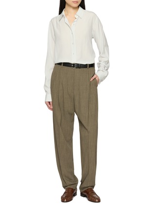 Figure View - Click To Enlarge - THE ROW - Gianni Pleated Wool Pants