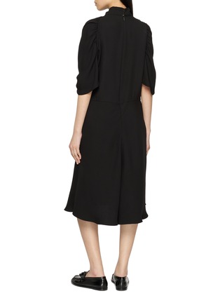 Back View - Click To Enlarge - THE ROW - Emmeline Turtleneck Silk Dress