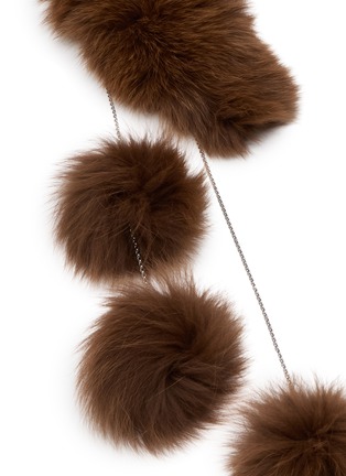Detail View - Click To Enlarge - LAGOM - Irregular Fox Fur Collar