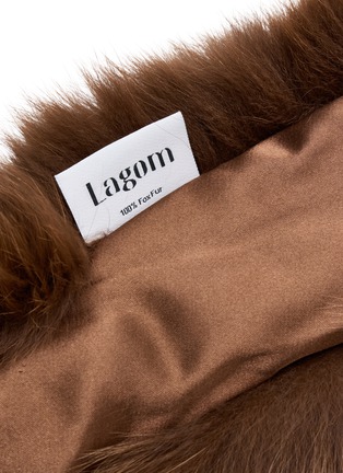 Detail View - Click To Enlarge - LAGOM - Irregular Fox Fur Collar