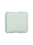 Detail View - Click To Enlarge - LAGOM - Fox Fur Cushion — Mint Green