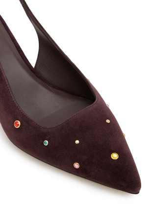 Detail View - Click To Enlarge - PEDDER RED - Lajos 45 Suede Slingback Pumps