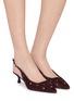 Figure View - Click To Enlarge - PEDDER RED - Lajos 45 Suede Slingback Pumps