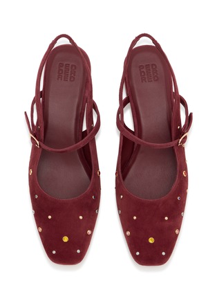 Detail View - Click To Enlarge - PEDDER RED - Balin 35 Suede Slingback Pumps