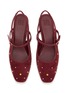 Detail View - Click To Enlarge - PEDDER RED - Balin 35 Suede Slingback Pumps
