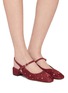 Figure View - Click To Enlarge - PEDDER RED - Balin 35 Suede Slingback Pumps