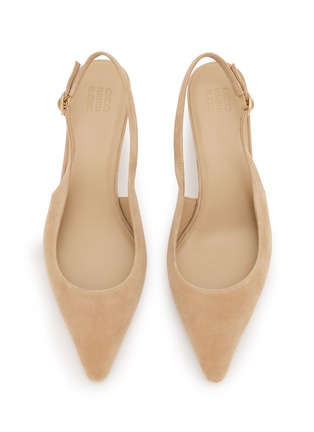 Detail View - Click To Enlarge - PEDDER RED - Sachi 55 Suede Slingback Pumps