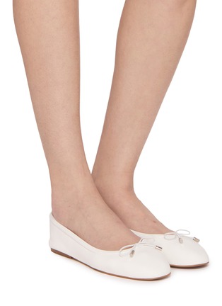 Figure View - Click To Enlarge - PEDDER RED - Rahat Leather Ballerina Flats