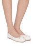 Figure View - Click To Enlarge - PEDDER RED - Rahat Leather Ballerina Flats