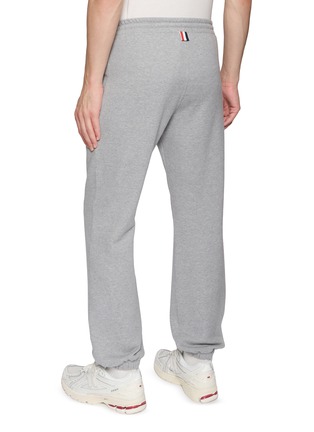 Back View - Click To Enlarge - THOM BROWNE - Relaxed Fit Cotton Jersey Sweatpants
